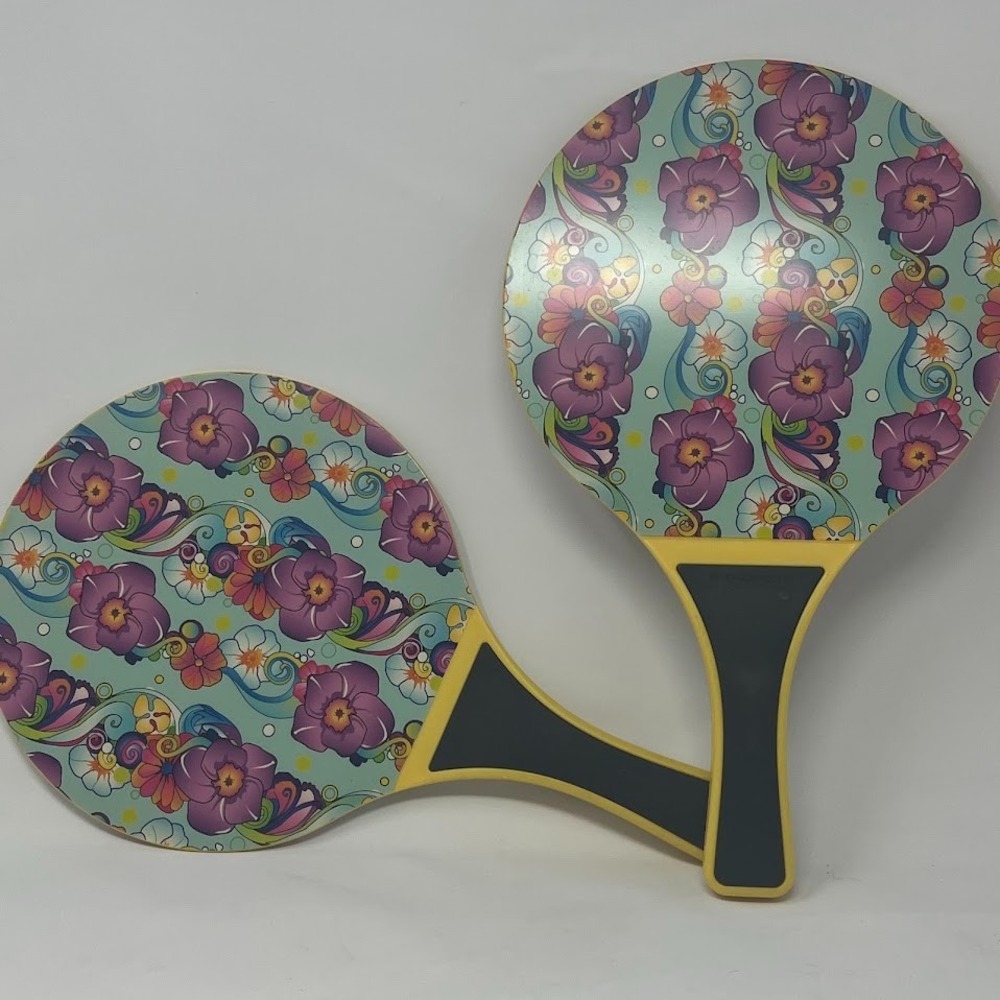 Boley Pickleball Paddles Set Floral Design Outdoor Game Used - Picture 3 of 3